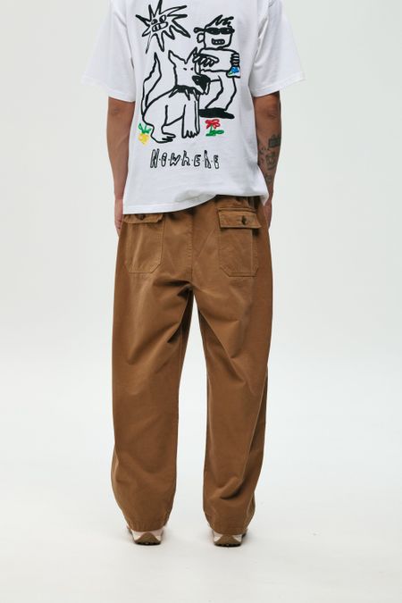 Weite Hose aus Bio-Baumwolle | Braun "Fatigue brown pant", NWHR, Foto 4