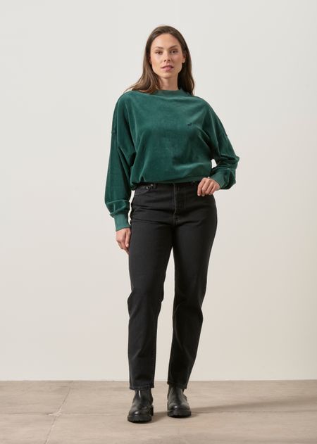 Jean mom en coton bio | noir "Breezy britt friendly black", Nudie Jeans, photo 5