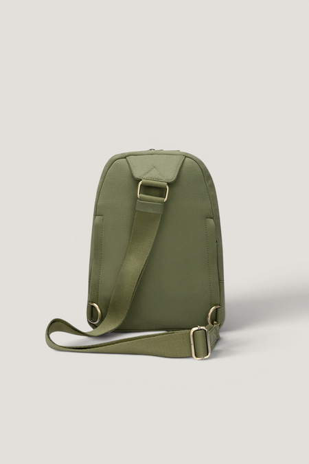 Umhängetasche Sling bag aus Bio-Baumwolle | Oliv "felix olive" - olive, Hindbag, Foto 2