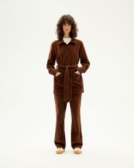 Cordjacke aus Bio-Baumwolle | Braun "chocolate corduroy taylor jacket", Thinking Mu, Foto 4