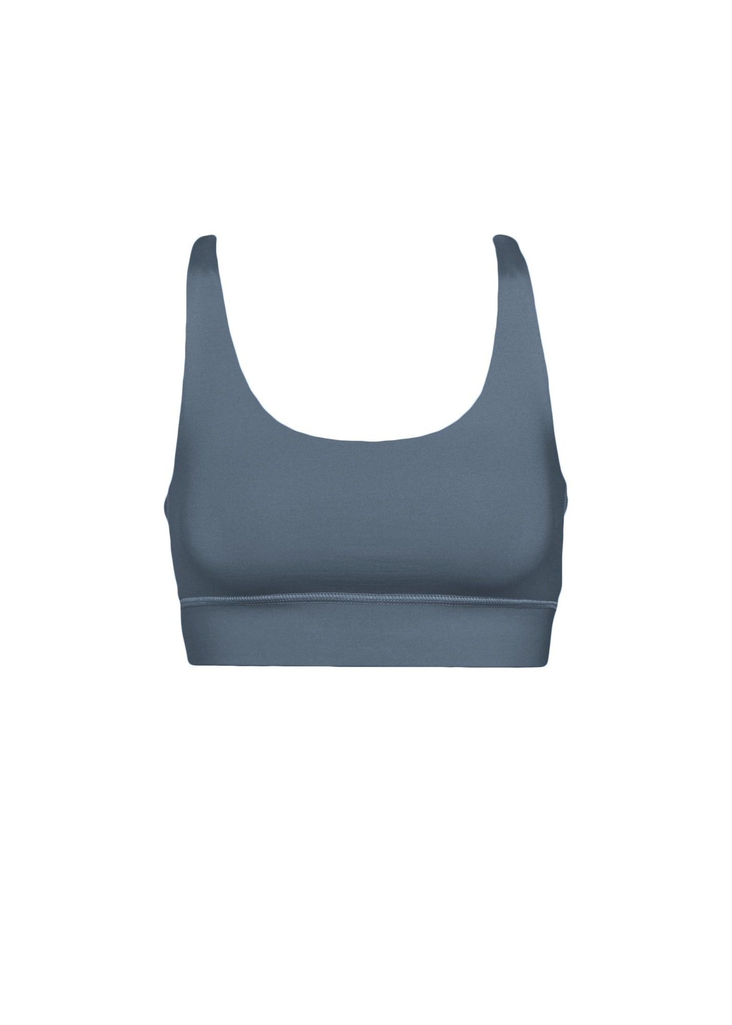 Brassière en matières recyclées | bleue "active cropped bra petrol blue", Colorful Standard, photo 1