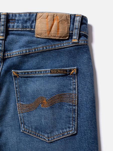 Slim Jeans aus Bio-Baumwolle | Blau "mellow mae blue mud", Nudie Jeans, Foto 5