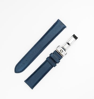 Bracelet cuir bleu pour montre routine
