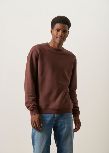 Sweat oversize en coton bio | chocolat - WeDressFair