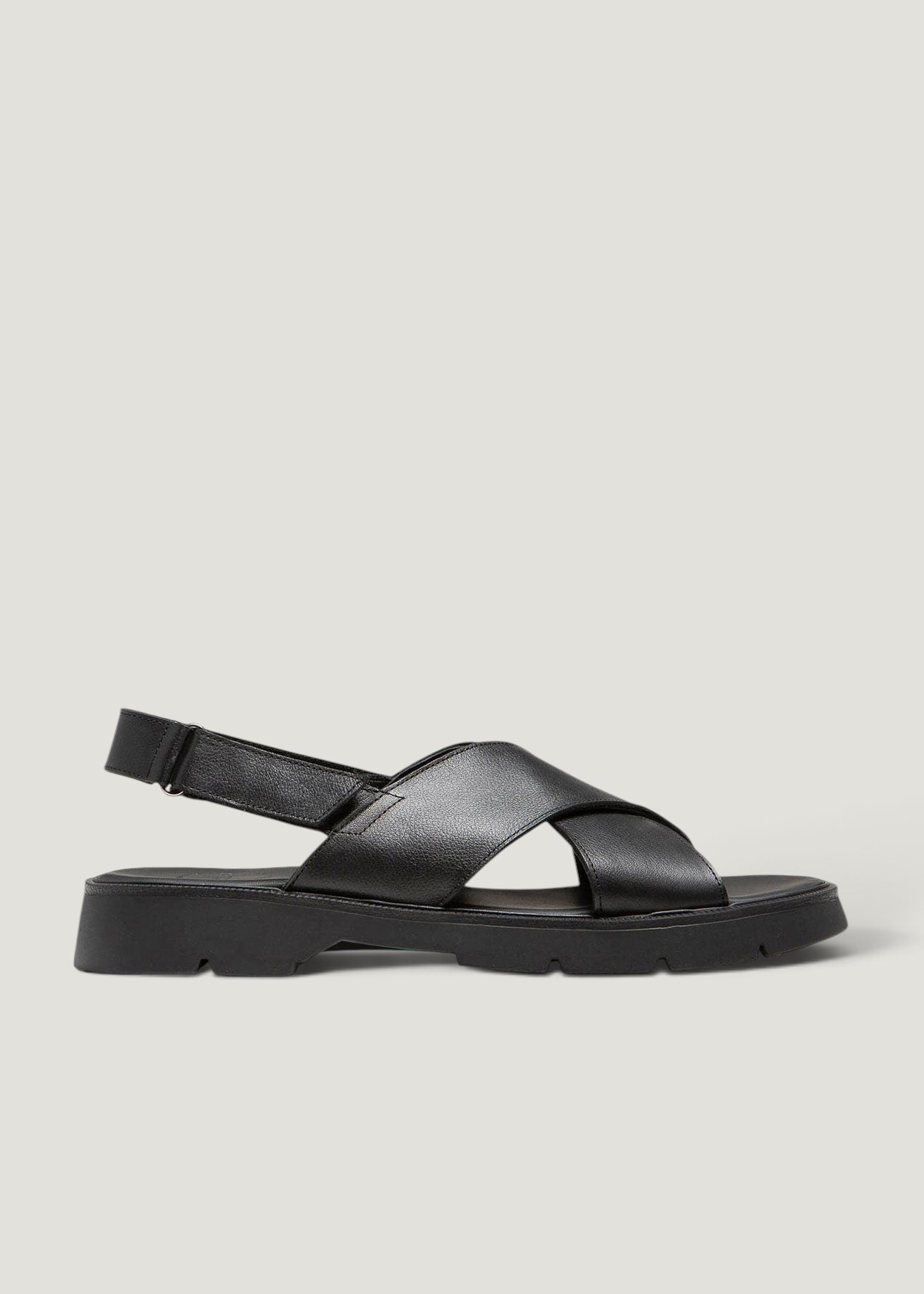 Sandalen made in France aus zertifiziertem Leder | Schwarz "ilot oak noir", Kleman, Foto 1
