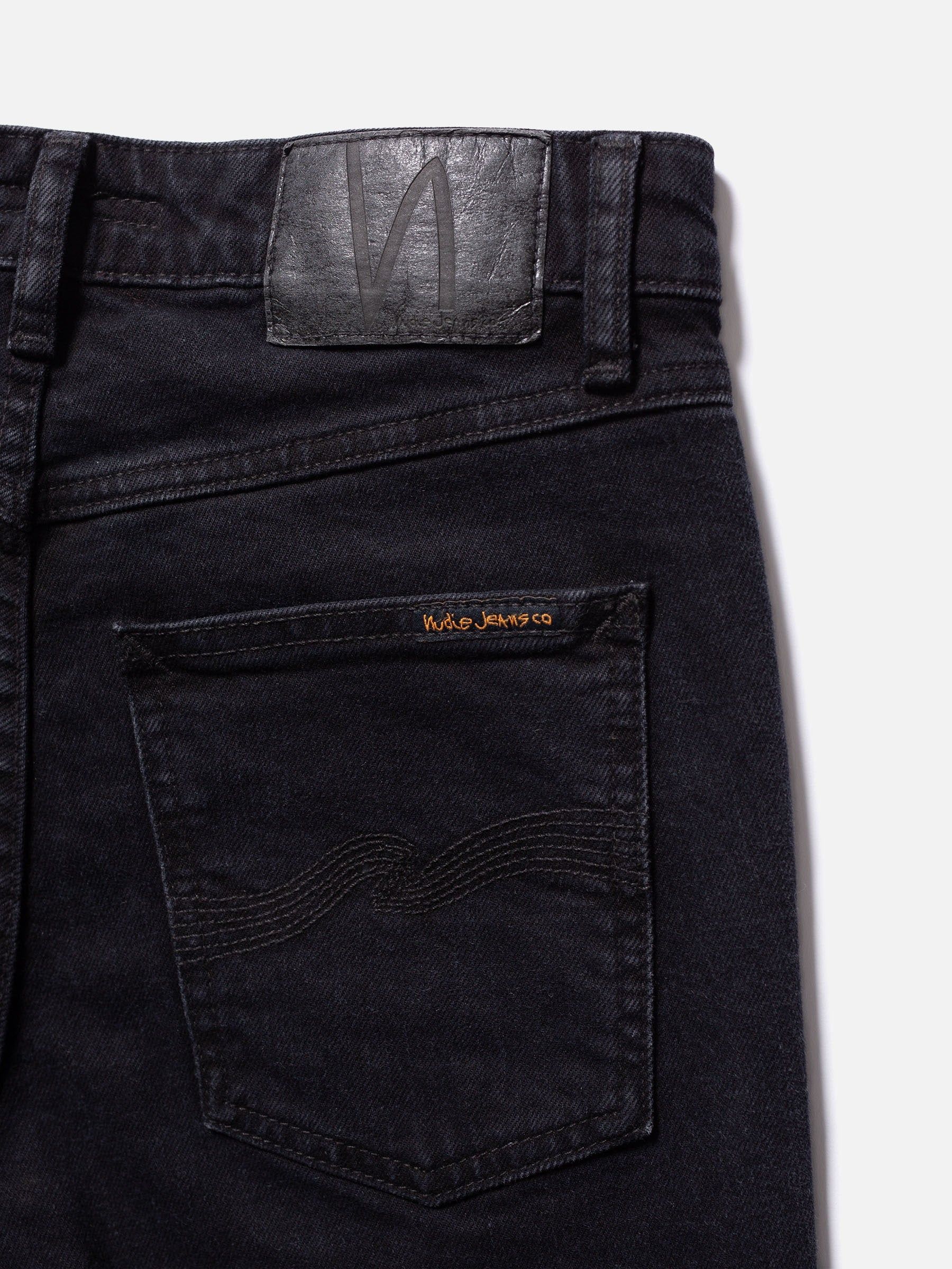 Jean slim en coton bio | noir "mellow mae so black", Nudie Jeans, photo 5