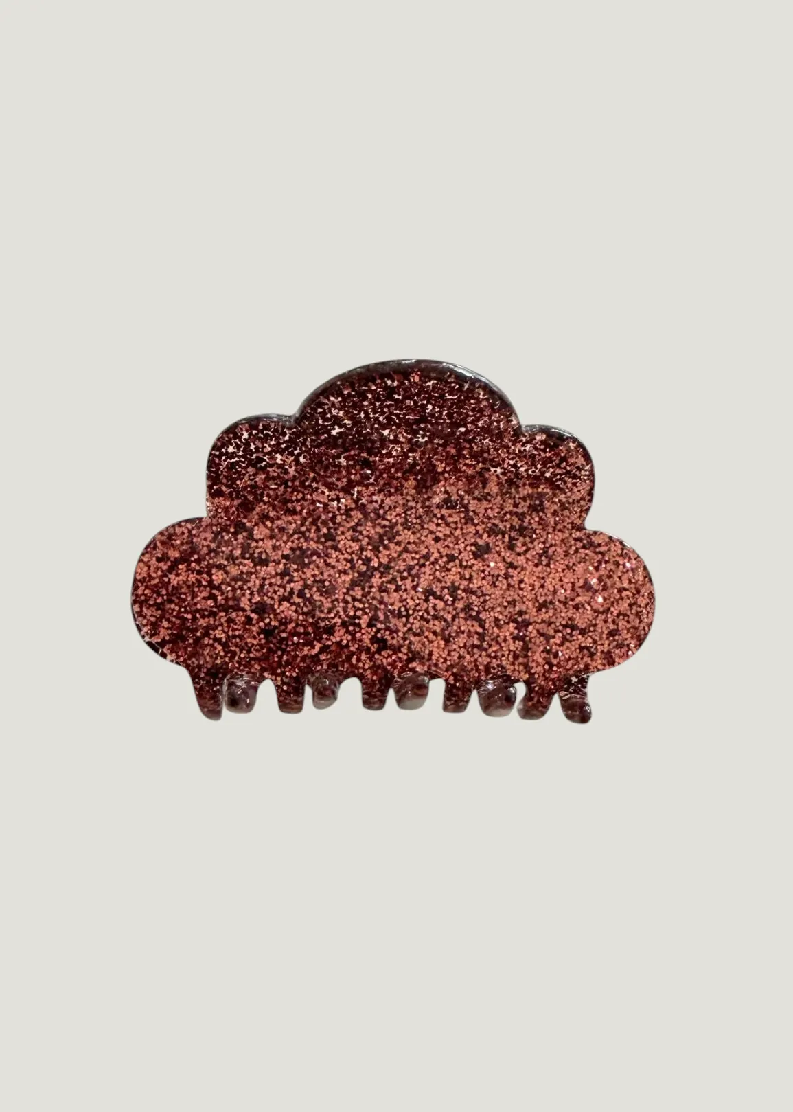 Pince à cheveux en acétate | bordeaux "Pince nuage - paillettes bordeaux", 23 Degres, photo 1
