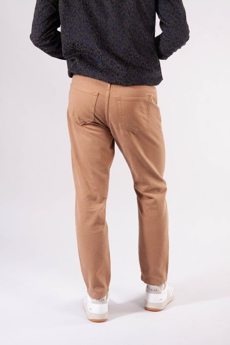 Pantalon droit en twill épais camel en coton bio - bob, Knowledge Cotton Apparel, photo 5