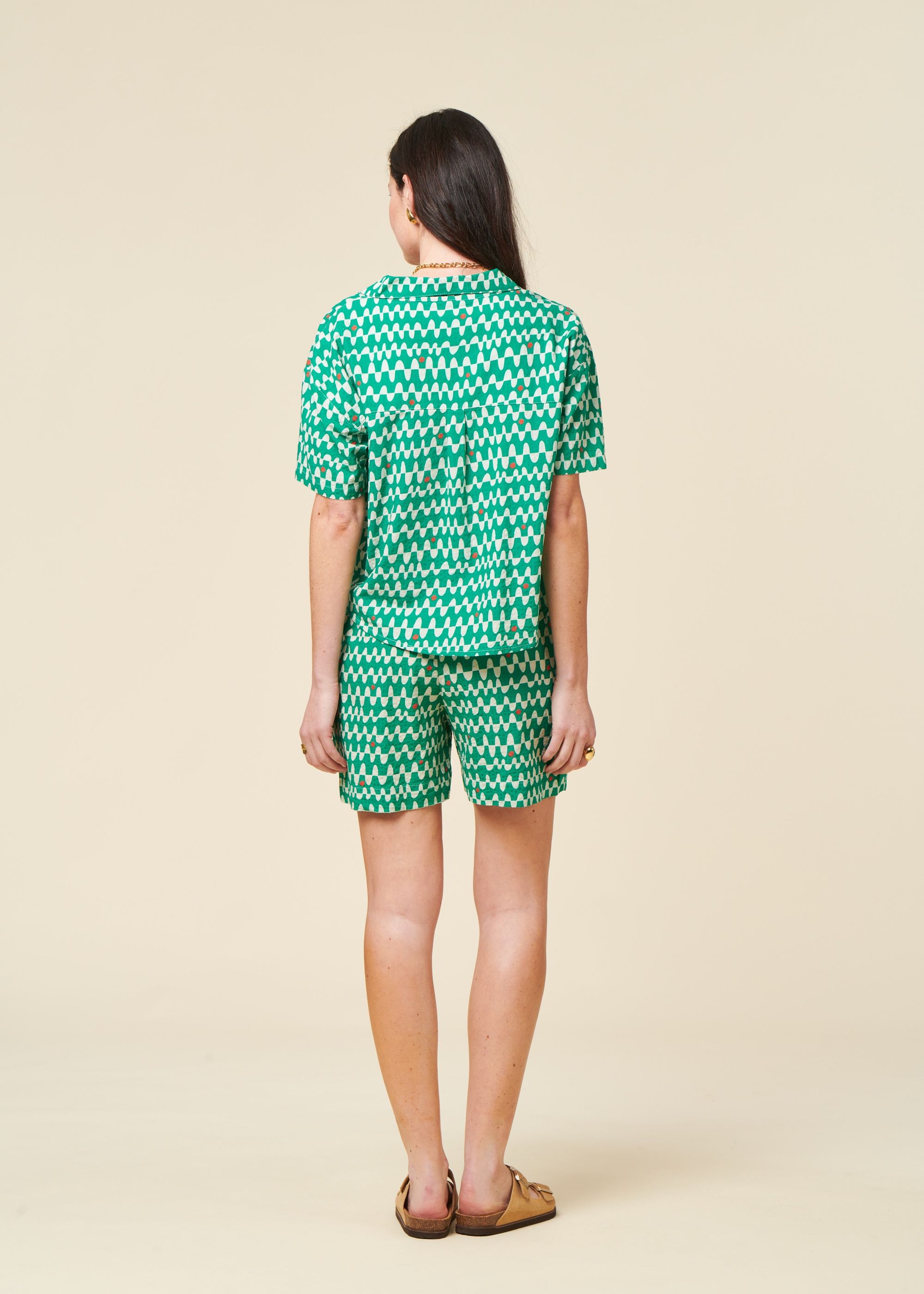 Shorts aus Bio-Baumwolle | Grün "sunset roxy short green - green", Brava Fabrics, Foto 2