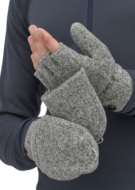 Gants polaire 2 en 1 en matière recyclée | gris "better sweater gloves birch white" - Patagonia