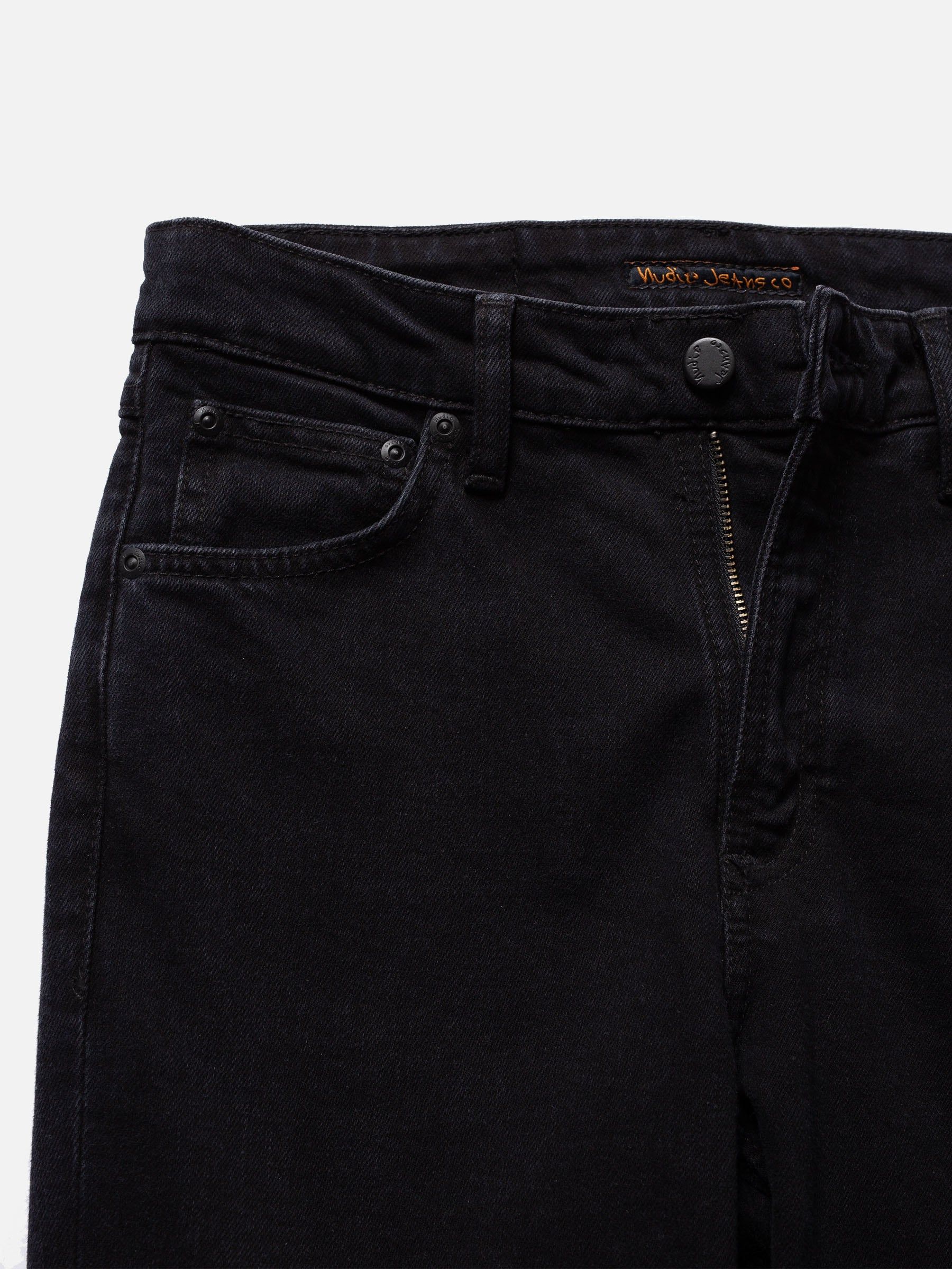 Jean slim en coton bio | noir "mellow mae so black", Nudie Jeans, photo 4