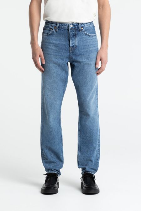 Jean fuselé en coton recyclé, Kings of Indigo