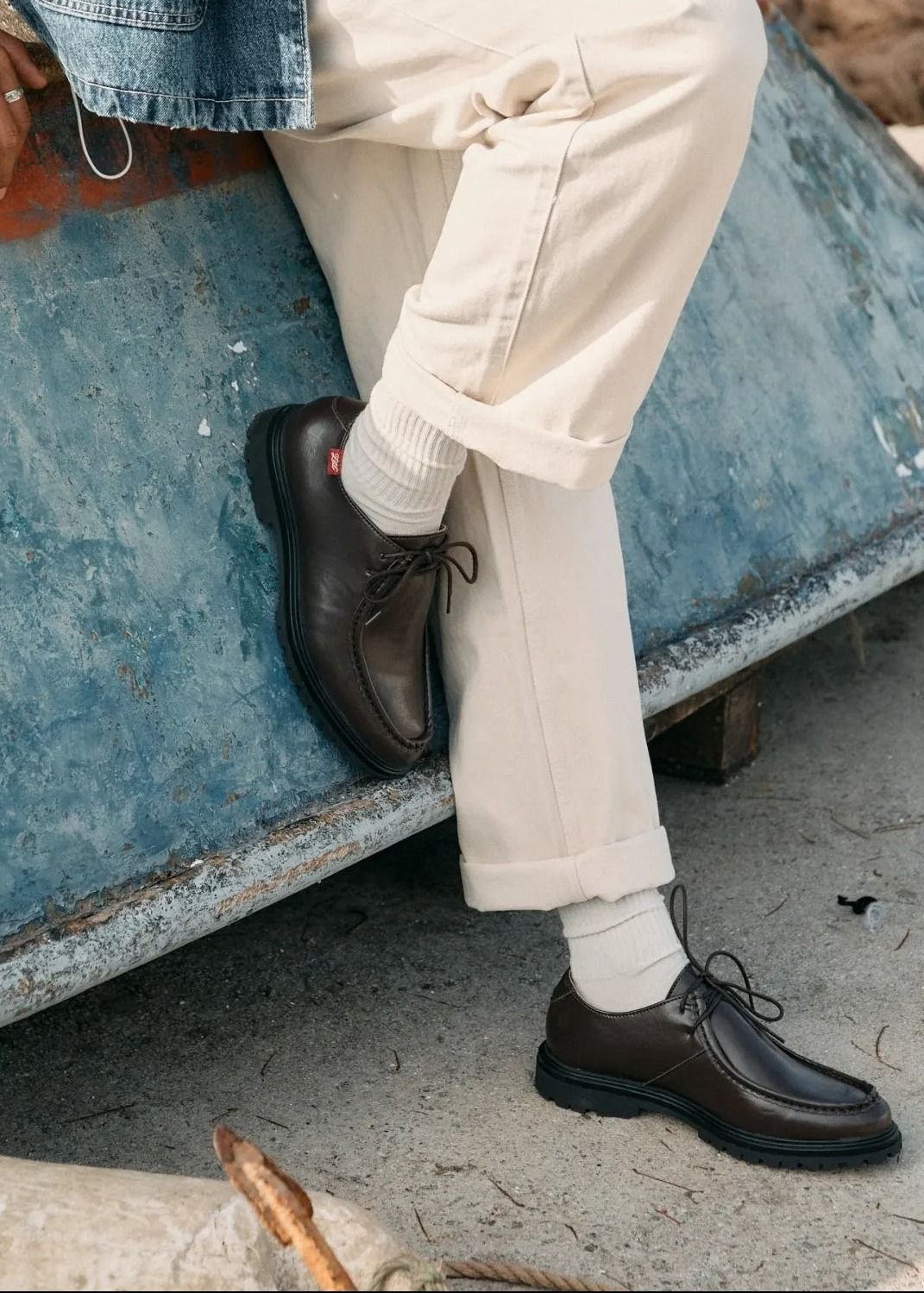 Derbies vegan en matières végétales et recyclées | marron "Soajo", Zèta Shoes, photo 5