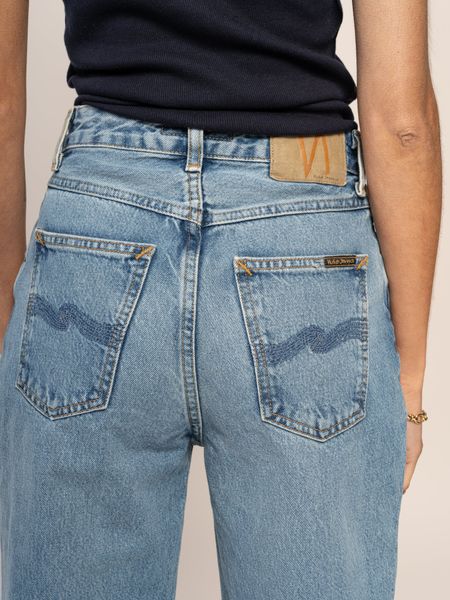 Jean droit large en coton bio | bleu délavé "clean eileen vintage dreams" - Nudie Jeans