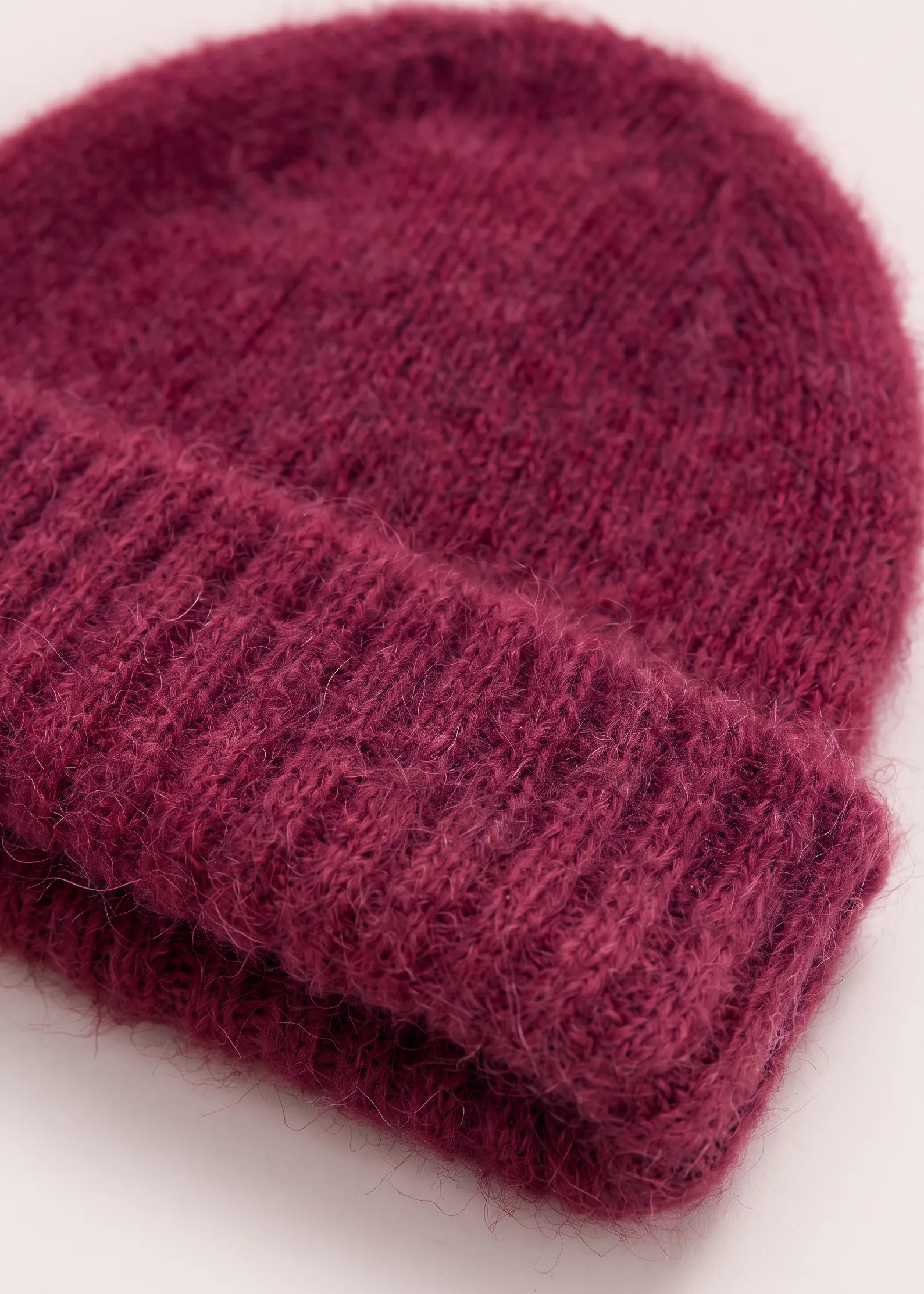 Bonnet en mohair certifié | aubergine "nina", WeDressFair, photo 2