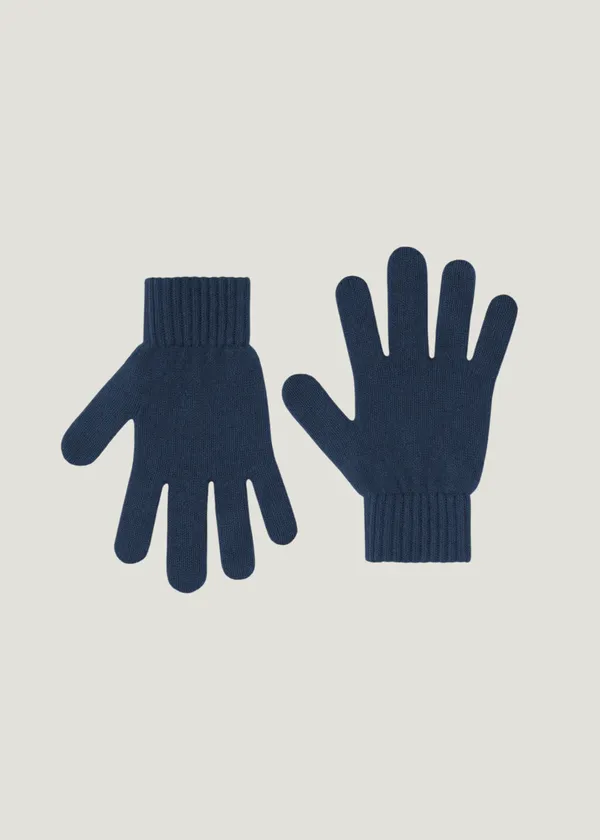 Gants en laine mérinos recyclée | bleu "merino wool gloves - petrol blue", Colorful Standard
