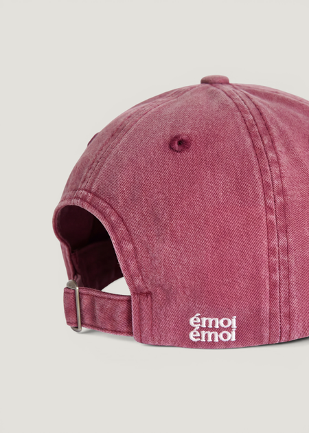 Casquette en coton bio | rose "La casquette cœur d'artichaut - merlot", émoi émoi, photo 4