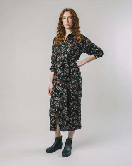 Robe longue à motifs floraux en viscose ecovero - dalia