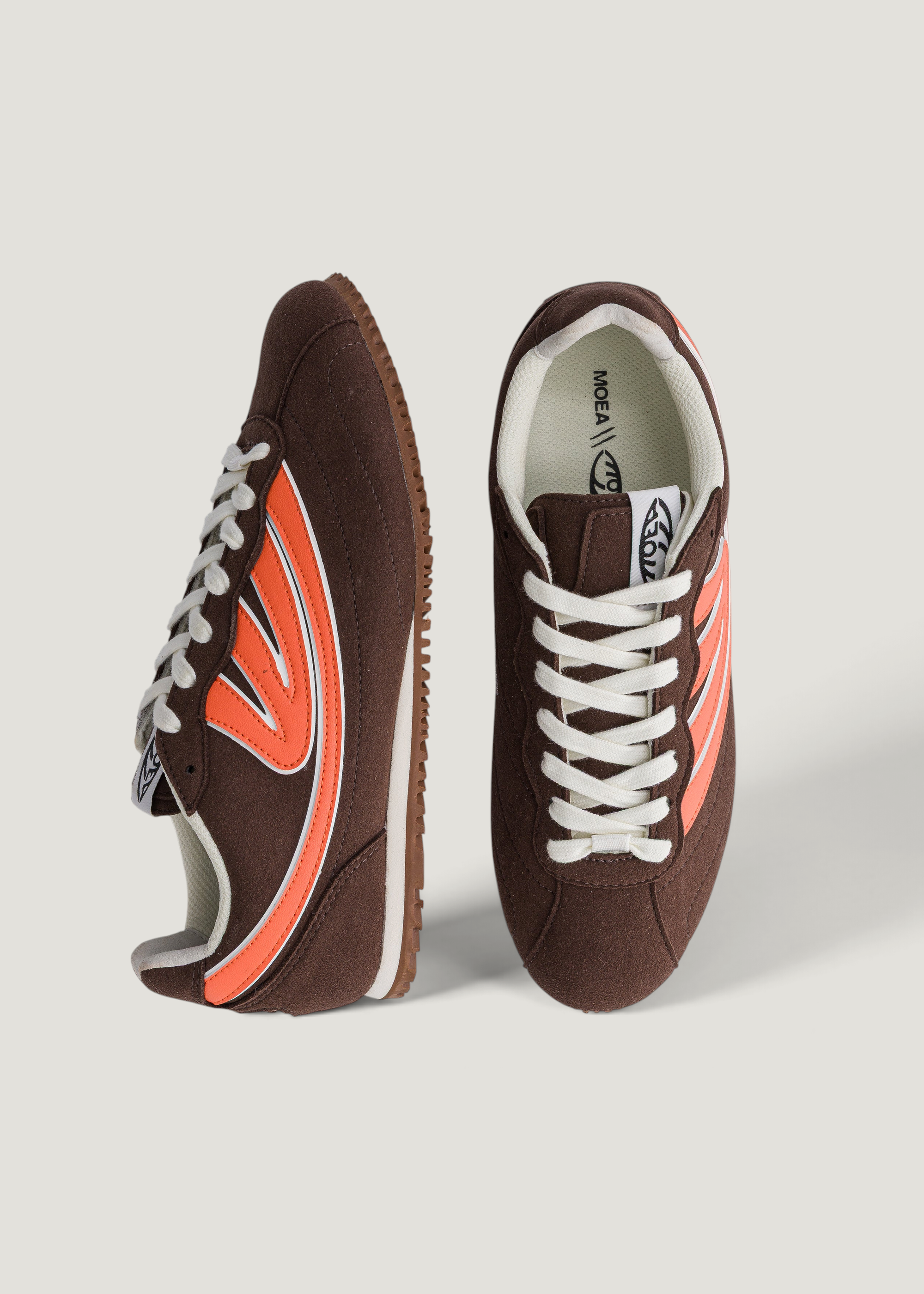 Vegane Sneaker | Braun "Rise - brown & orange", Moea, Foto 2