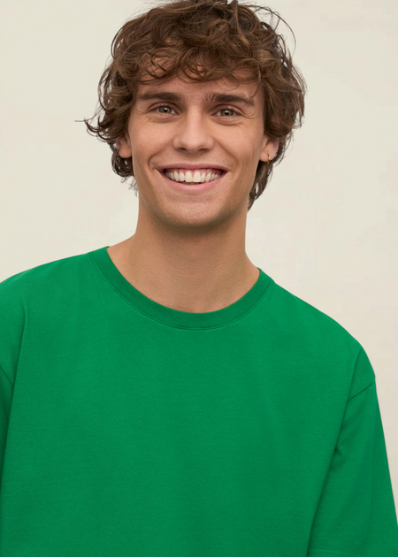 T-shirt manches courtes en coton bio | vert "kelly green" - Colorful Standard