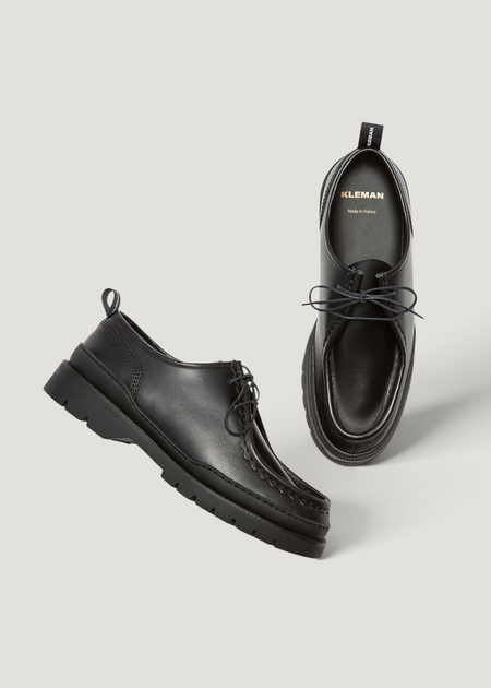 Derbies made in france en cuir certifié | noir "major noir", Kleman, photo 4