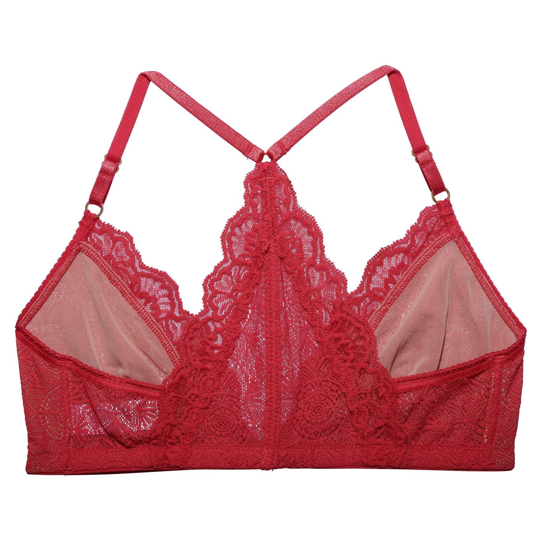 Soutien-gorge rouge dentelle en recyclé - fabienne, Underprotection, photo 3