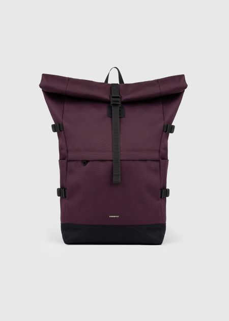 Sac à dos 26l en matière recyclée | bordeaux "icon rolltop backpack l - cabernet"