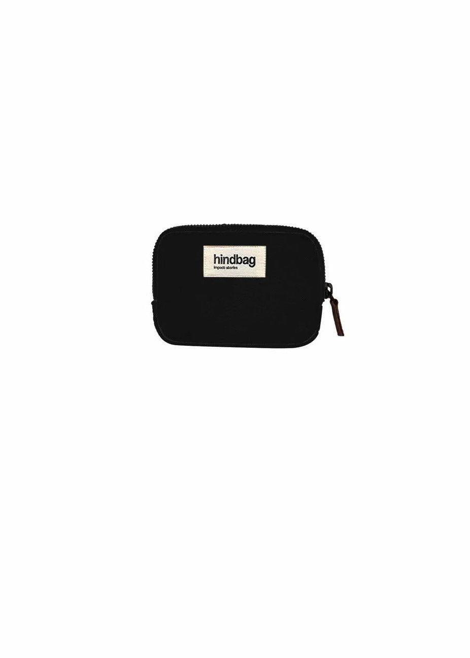 Porte-monnaie en coton bio | noir "lili noir", Hindbag, photo 1