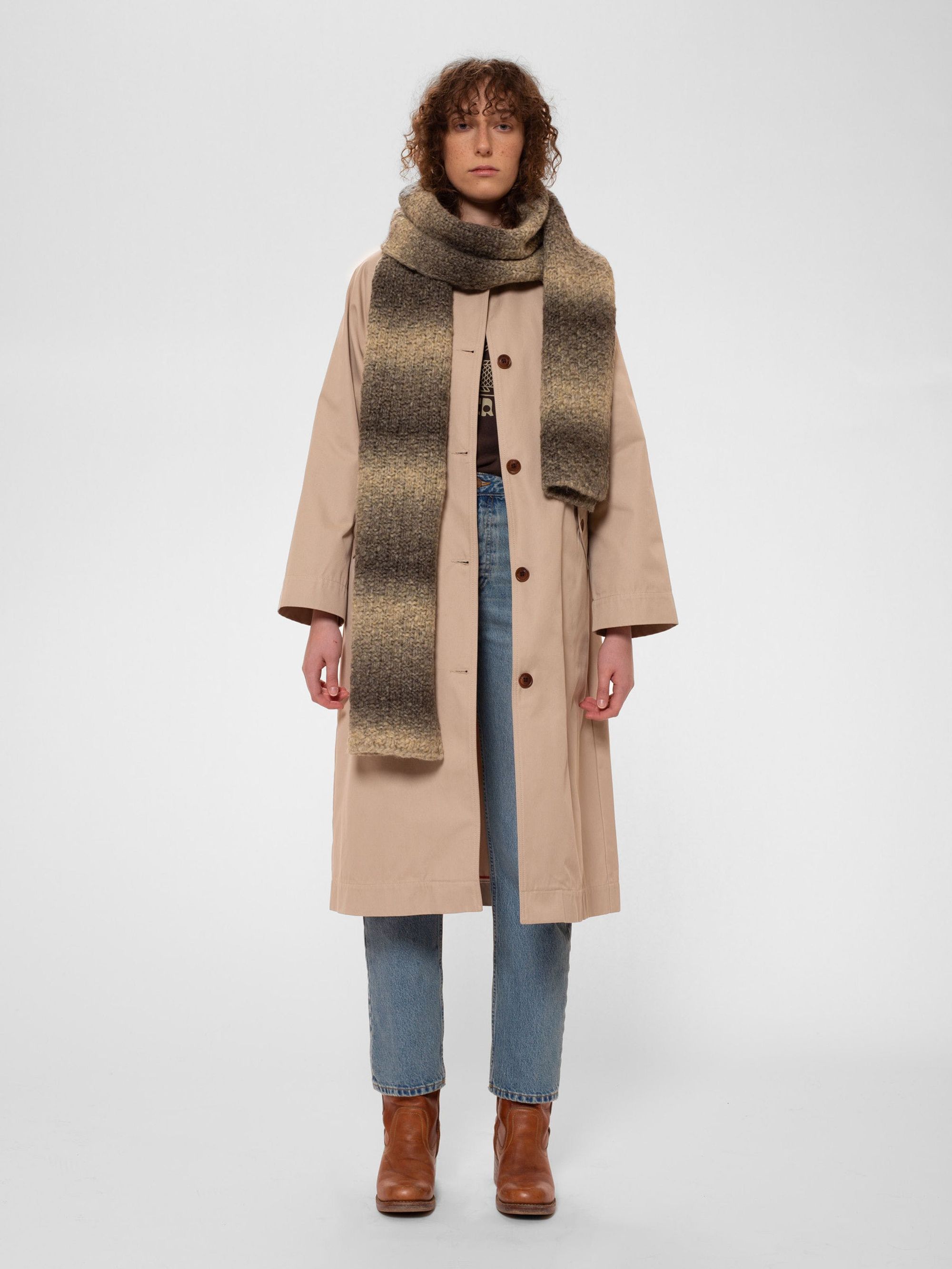 Écharpe en laine certifiée et matière recyclée | multicolore "oda knitted scarf multi", Nudie Jeans, photo 1