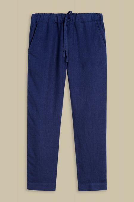 Pantalon ample marine en lin - martin, Kings of Indigo, photo 4