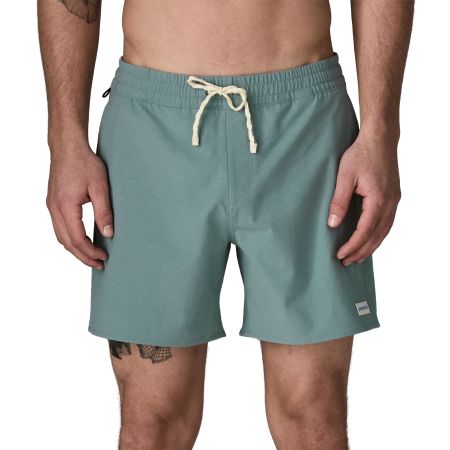 Maillot short en coton bio et matière recyclée | bleu home waters volley shorts - 16 in. - blsg - Patagonia