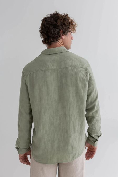 Hemd aus Bio-Baumwoll-Musselin | hellgrün "Unyee - light green", Twothirds, Foto 4
