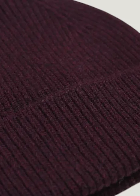 Bonnet en laine mérinos recyclée | bordeaux "merino wool beanie - oxblood red", Colorful Standard, photo 2