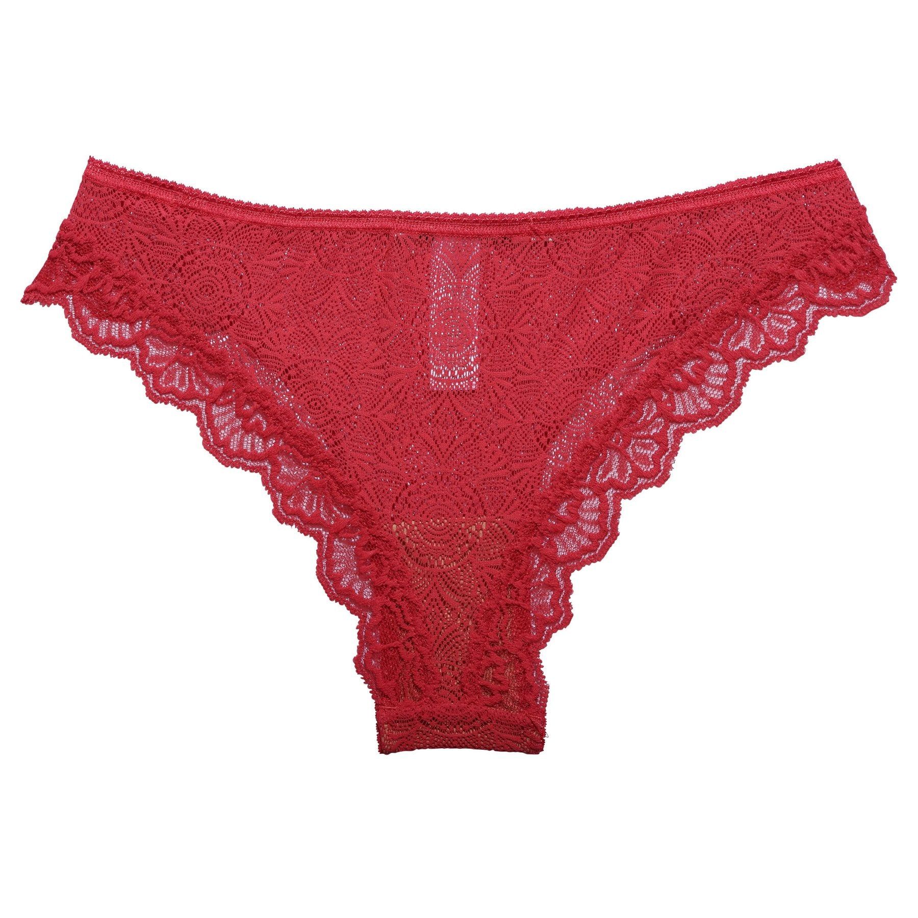Culotte rouge en dentelle recyclée - fabienne, Underprotection, photo 3