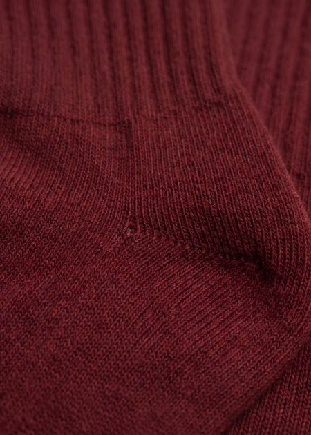 Chaussettes en coton bio | bordeaux - WeDressFair