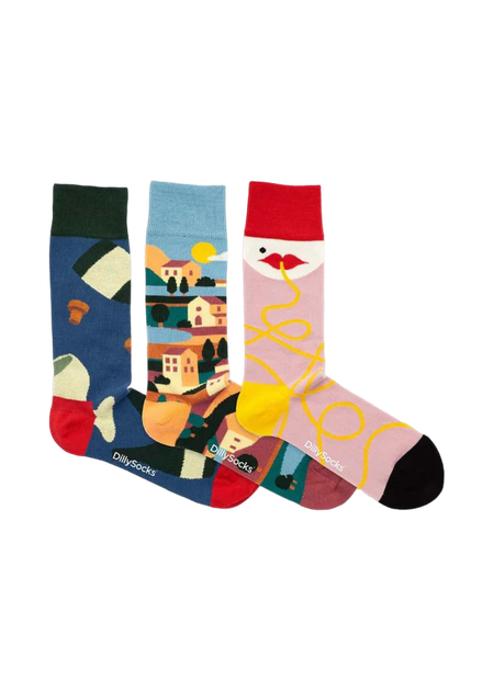 Pack 3 paires de chaussettes en coton bio | multicolore "dolce vita"