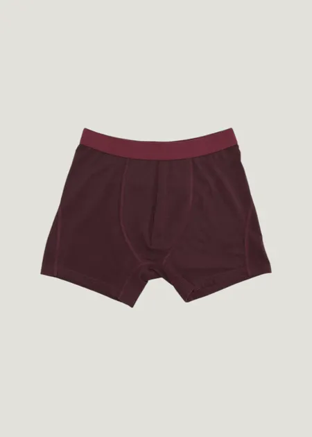 Boxer uni en coton bio | bordeaux "oxblood red", Colorful Standard, photo 4