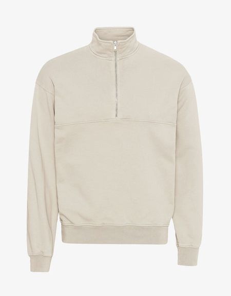 Sweat col zippé mixte en coton bio | écru "ivory white", Colorful Standard, photo 6
