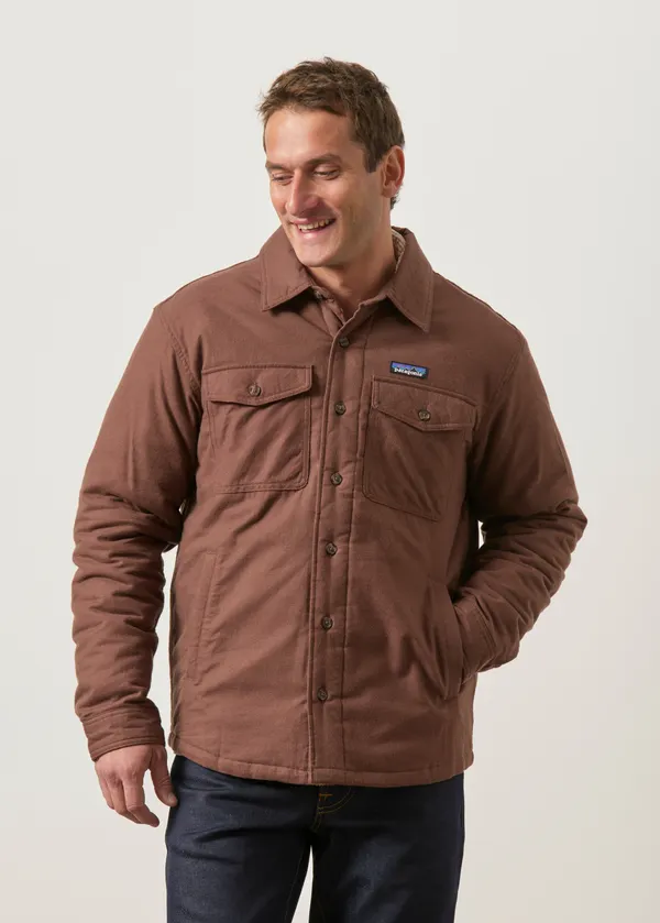 Veste en matières recyclées | marron "insulated fjord flannel shirt - brmb", Patagonia