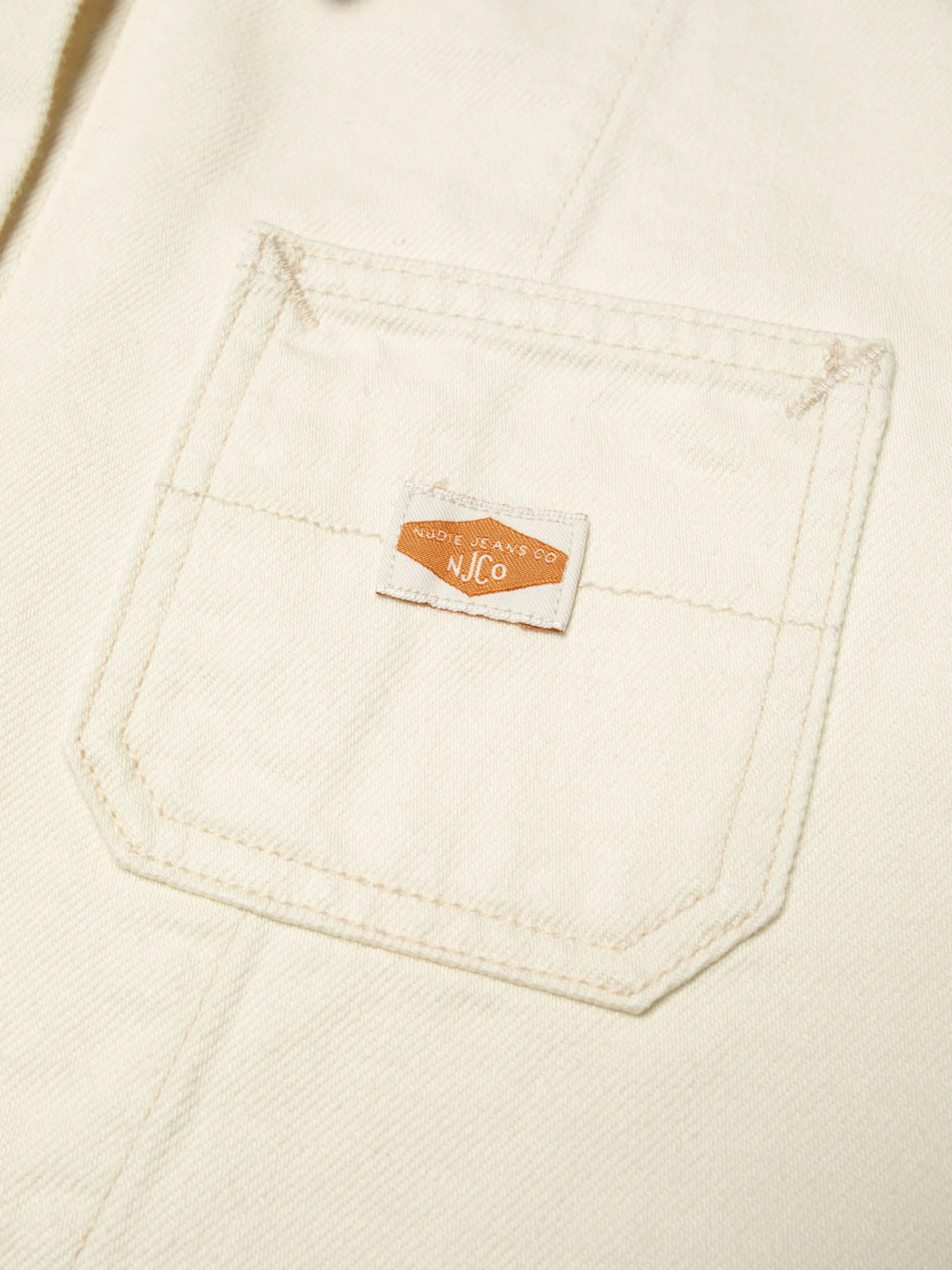 Veste denim en coton bio | ivory "ada workwear jacket ivory", Nudie Jeans, photo 4