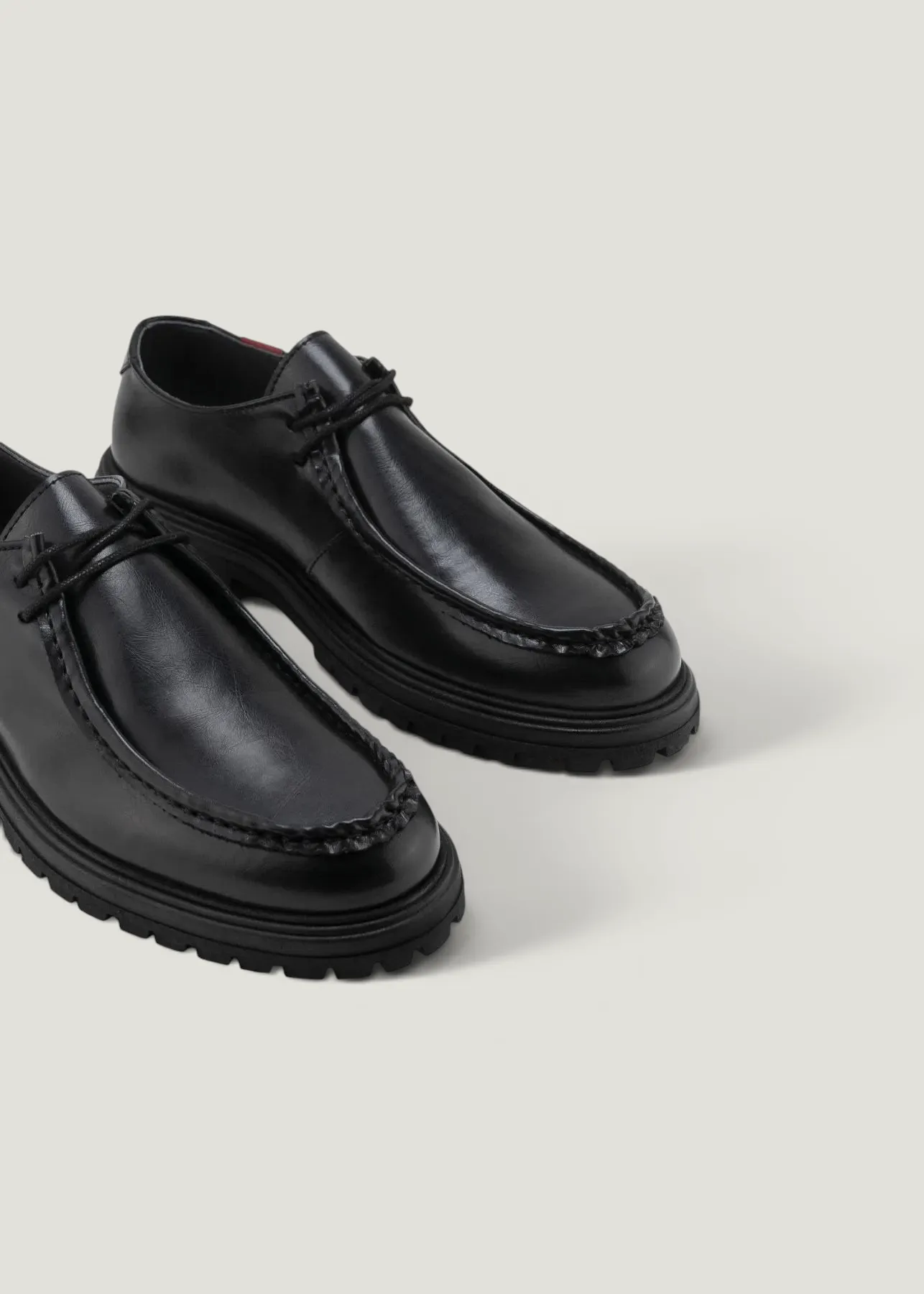 Derbies vegan en matières végétales et recyclées | noir "Soajo", Zèta Shoes, photo 2