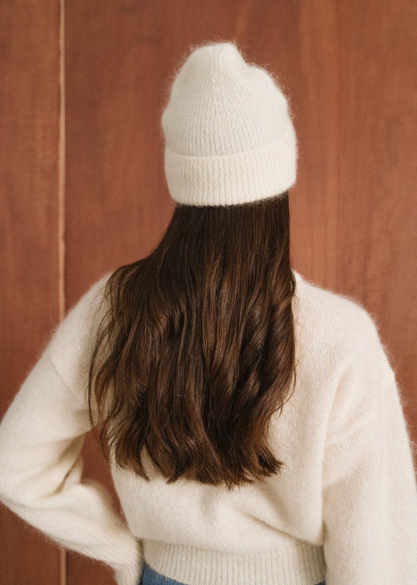 Bonnet en mohair certifié | écru "nina", Bonjour Demain, photo 5