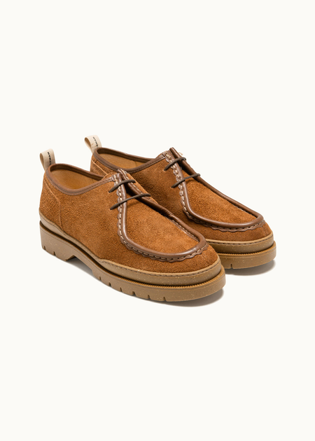 Derbies en cuir sans chrome certifié | marron "major vp oak 2 cognac" - Kleman