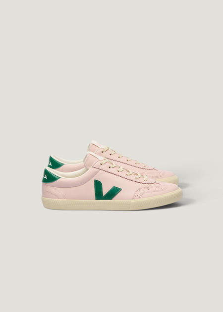 Baskets en cuir | rose "Volley - petale_golf_calcaire" - Veja