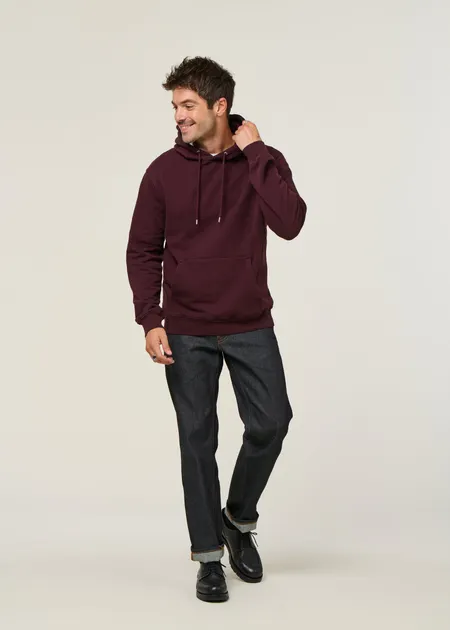 Sweat à capuche  en coton bio | bordeaux "oxblood red", Colorful Standard, photo 4