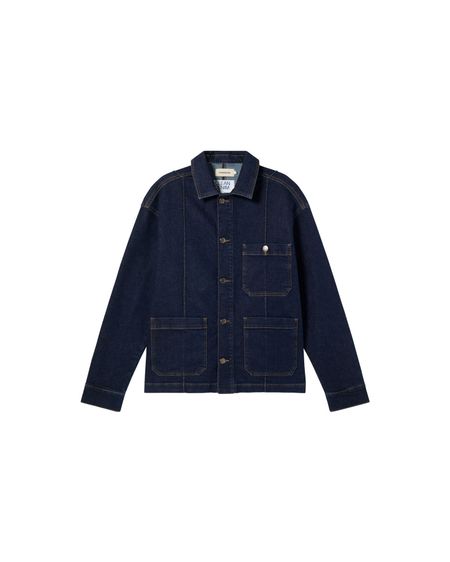 Jacke aus Bio-Baumwoll-Denim | Blau "dark clean denim gus jacket", Thinking Mu, Foto 8