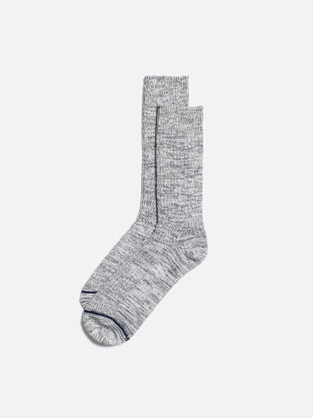 Chaussettes en matières recyclées | gris chiné "mens chunky socks greymelange"