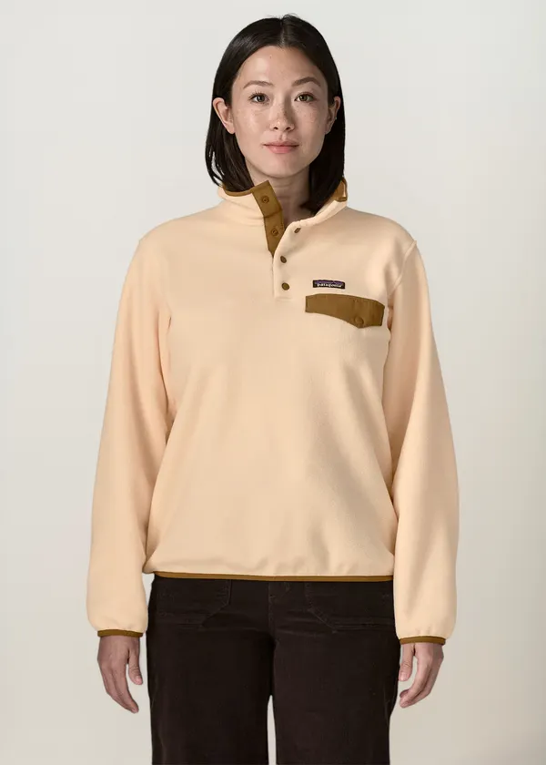 Polaire en matières recyclées | beige "lw synch snap-t p/o - nat", Patagonia