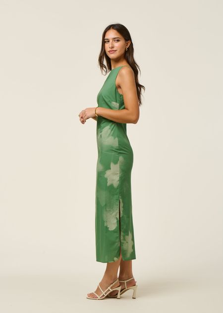 Robe en coton bio et lyocell | vert "tipia sunniva dress - green", Thinking Mu, photo 3