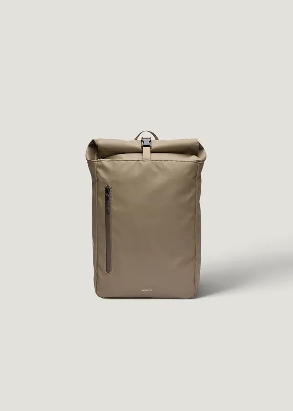 Sac à dos 20l en matière recyclée | beige "Stream rolltop backpack 14" - clay", Sandqvist